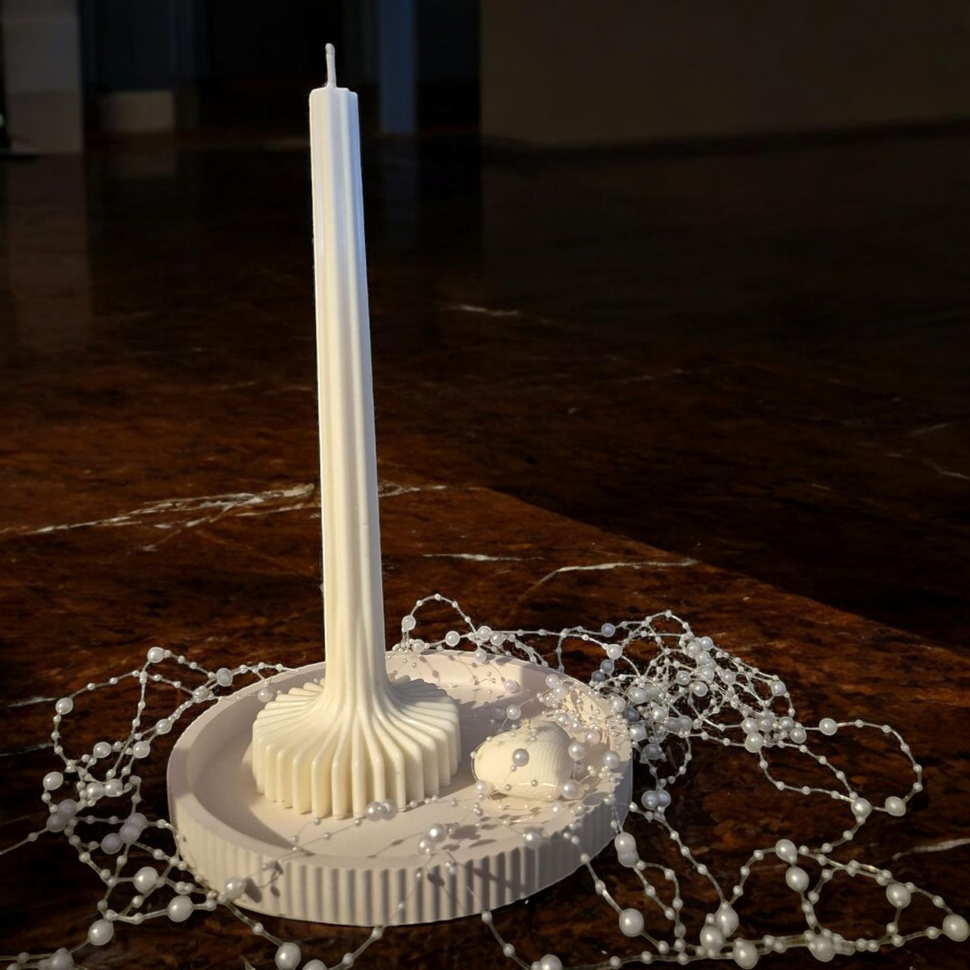 Säulen Designkerze (2er Set)