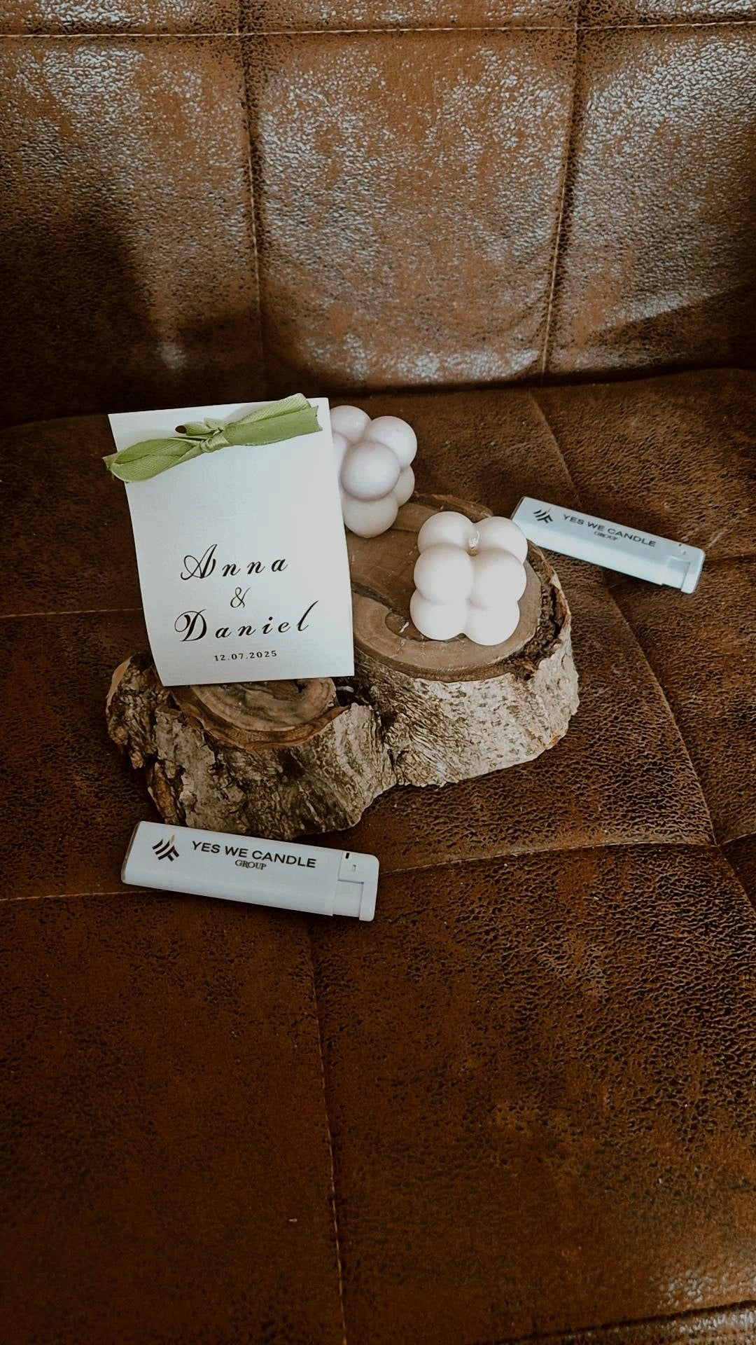 Gastgeschenk Bubble Kerze