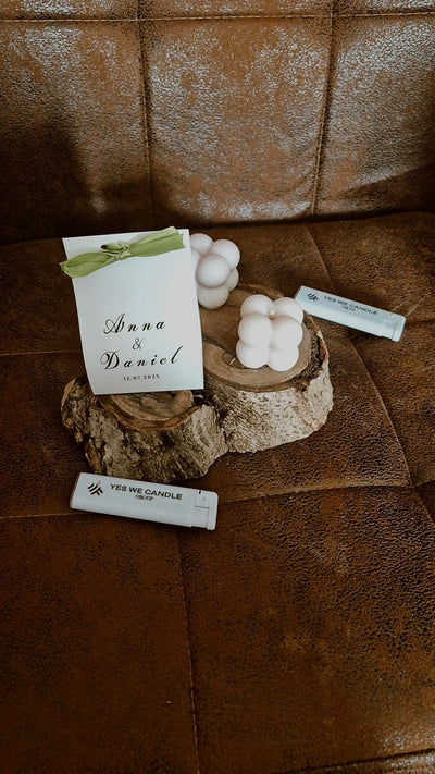 Gastgeschenk Bubble Kerze