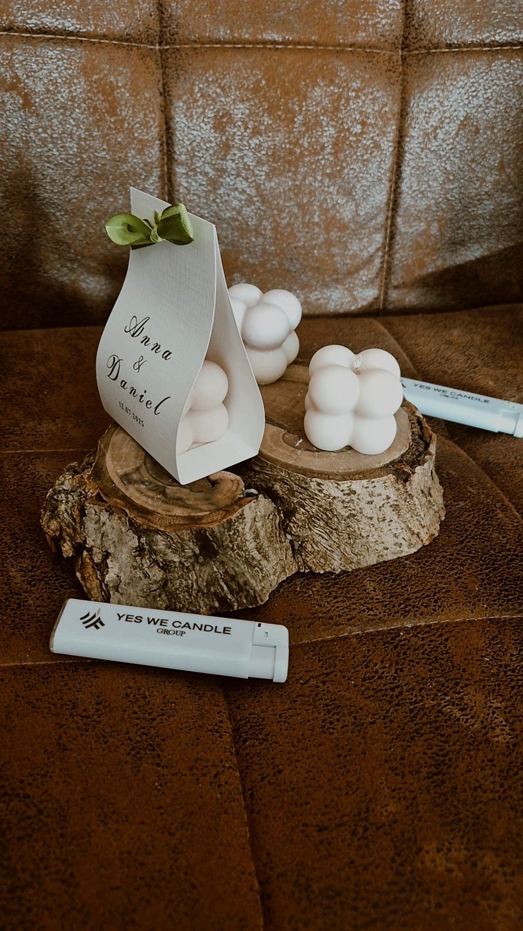 Gastgeschenk Bubble Kerze
