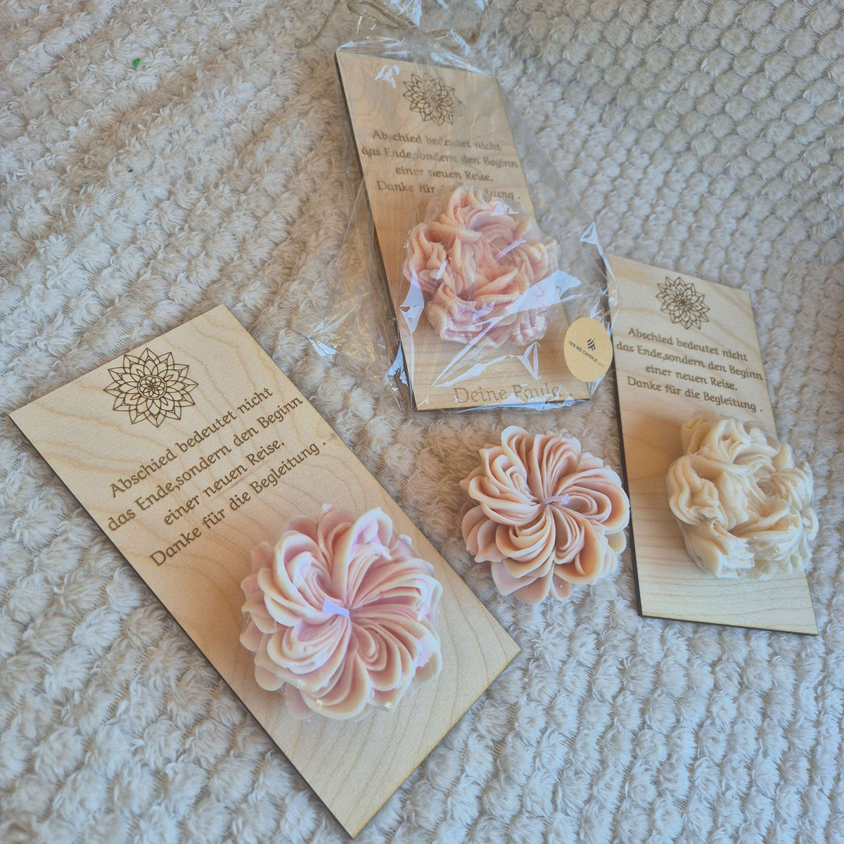 Dankesgruß mit großer Zierblume 🌸