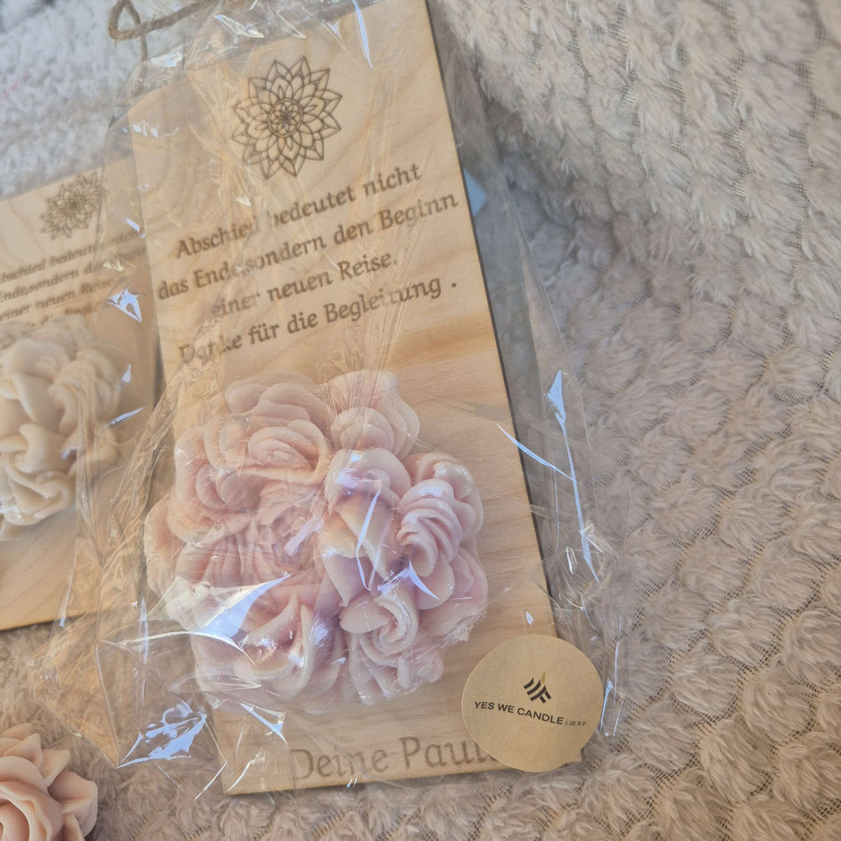 Dankesgruß mit großer Zierblume 🌸