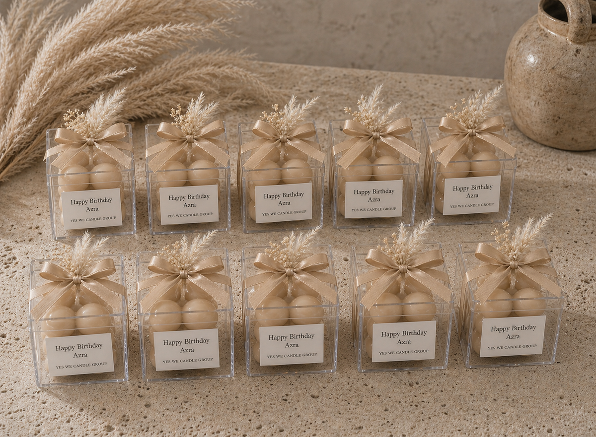 Gastgeschenk Bubble Kerze