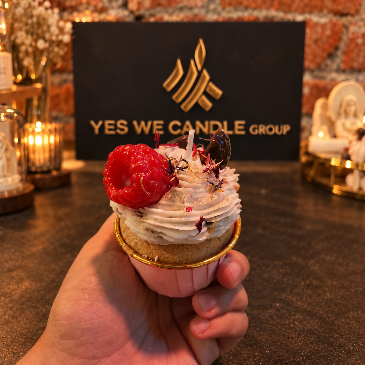 Cupcake Dessertkerze