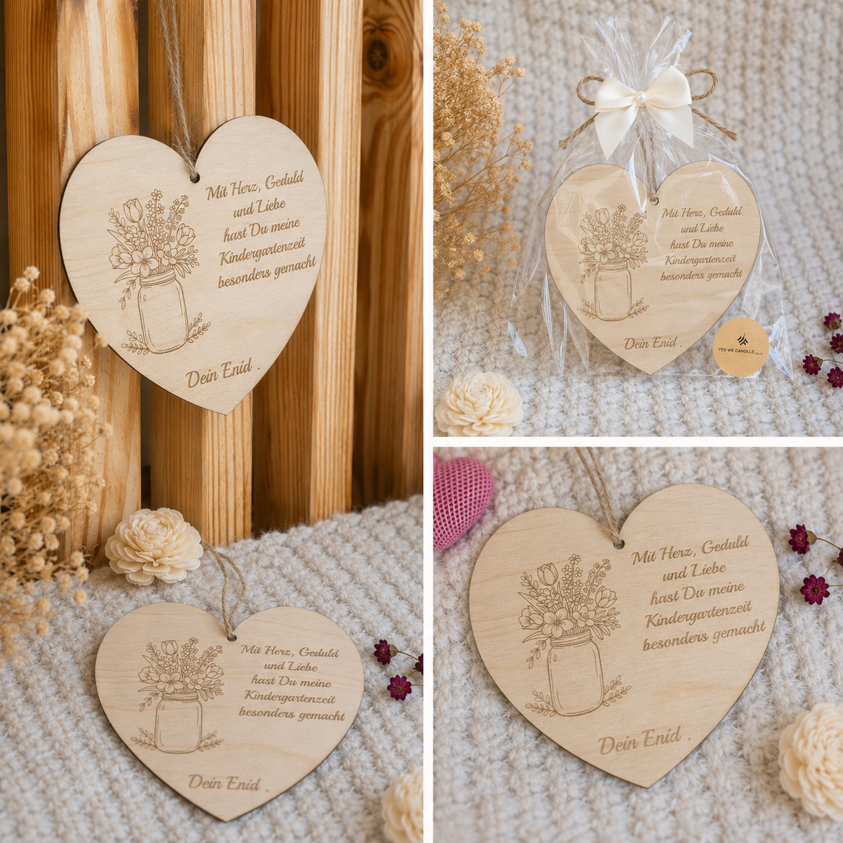 Personalisiertes Türschild aus Holz 🌸Abschiedsgeschenk Kindergarten/Schule