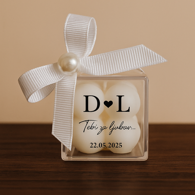 Gastgeschenk Bubble Kerze