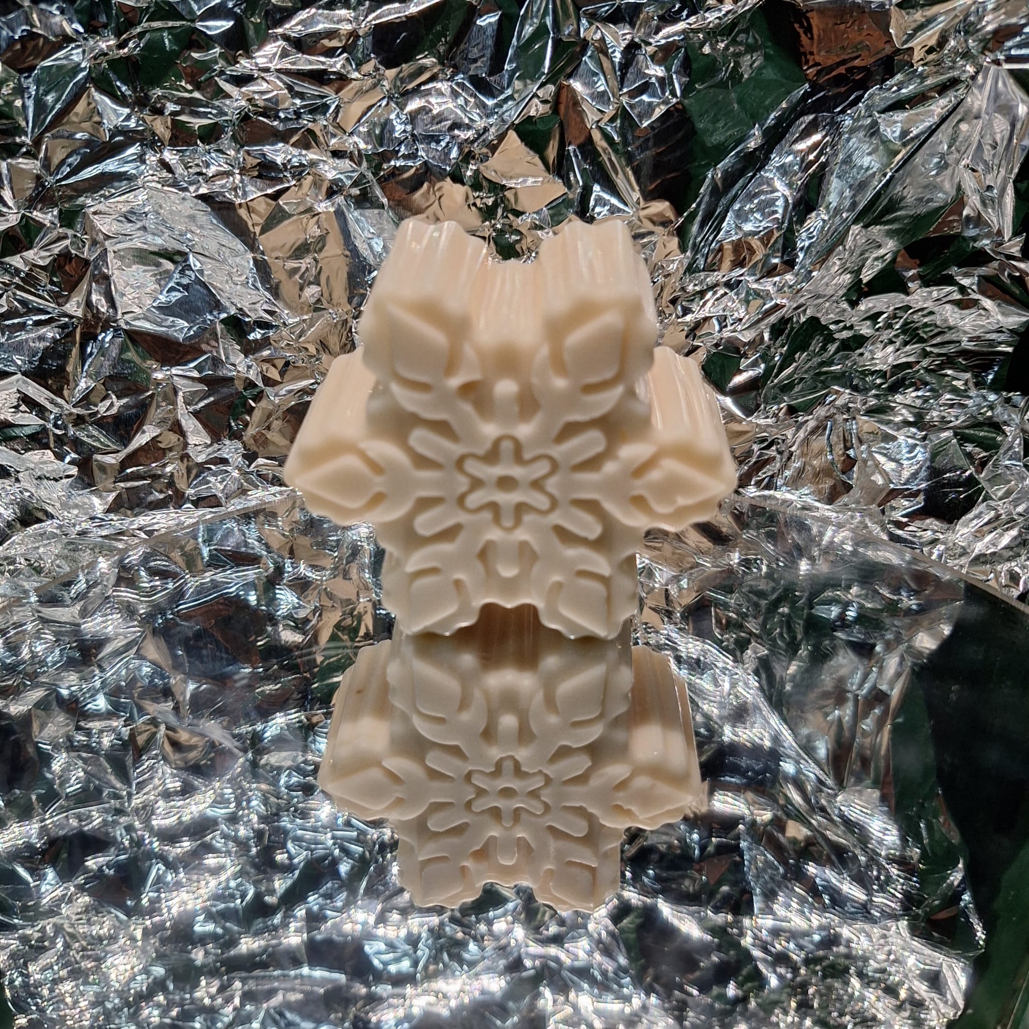 Schneeflocke Kerze