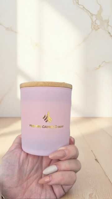 Duftkerze rose matt - ca. 280ml