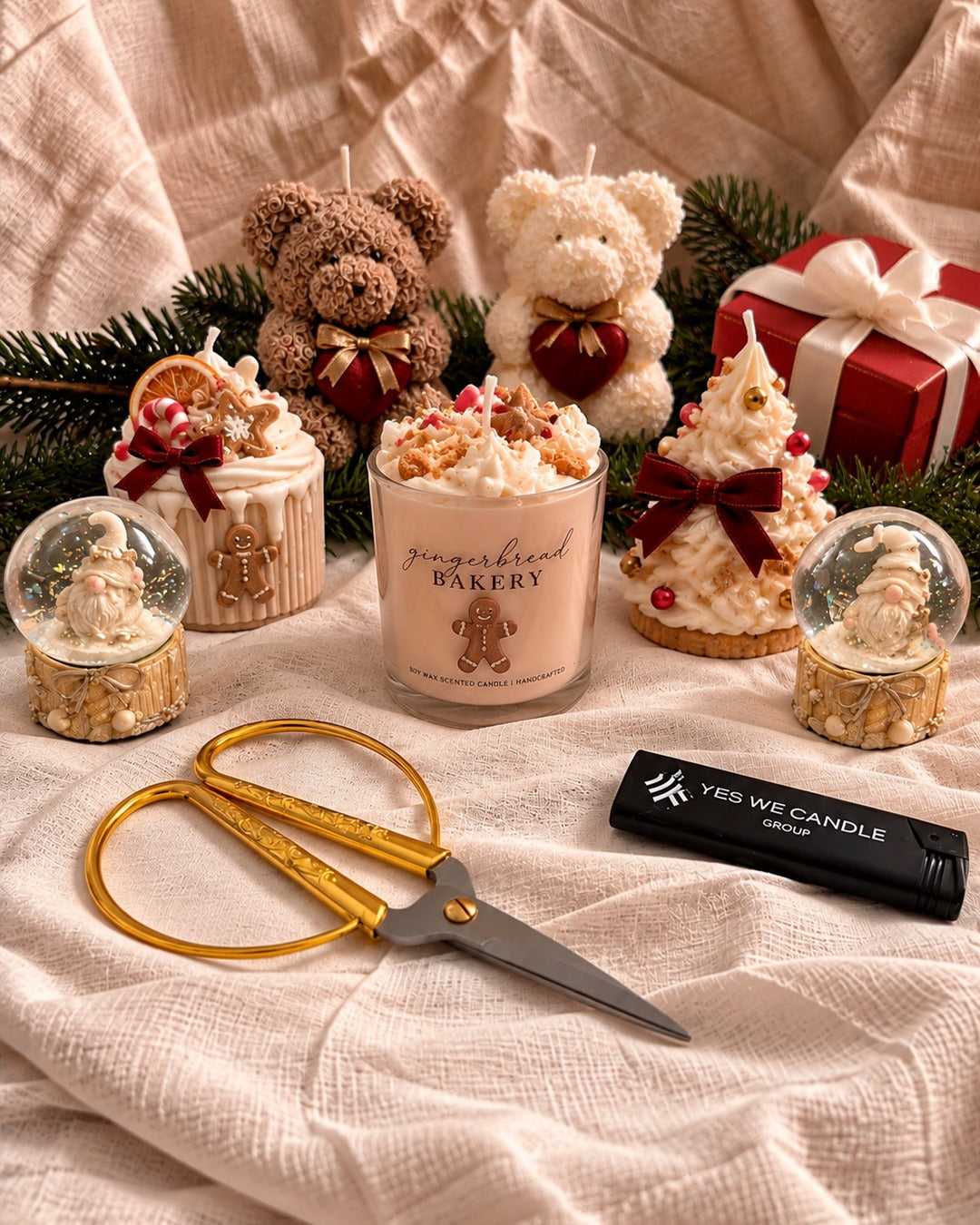 Weihnachts- Lebkuchenkerze - Duftkerze