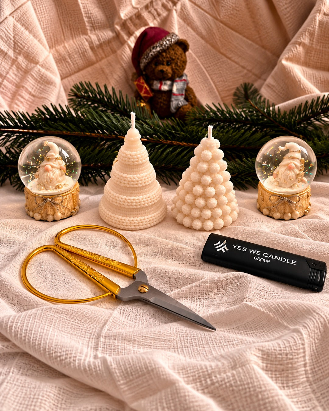 kleine Weihnachtsbäume - Weihnachtsbaumkerze