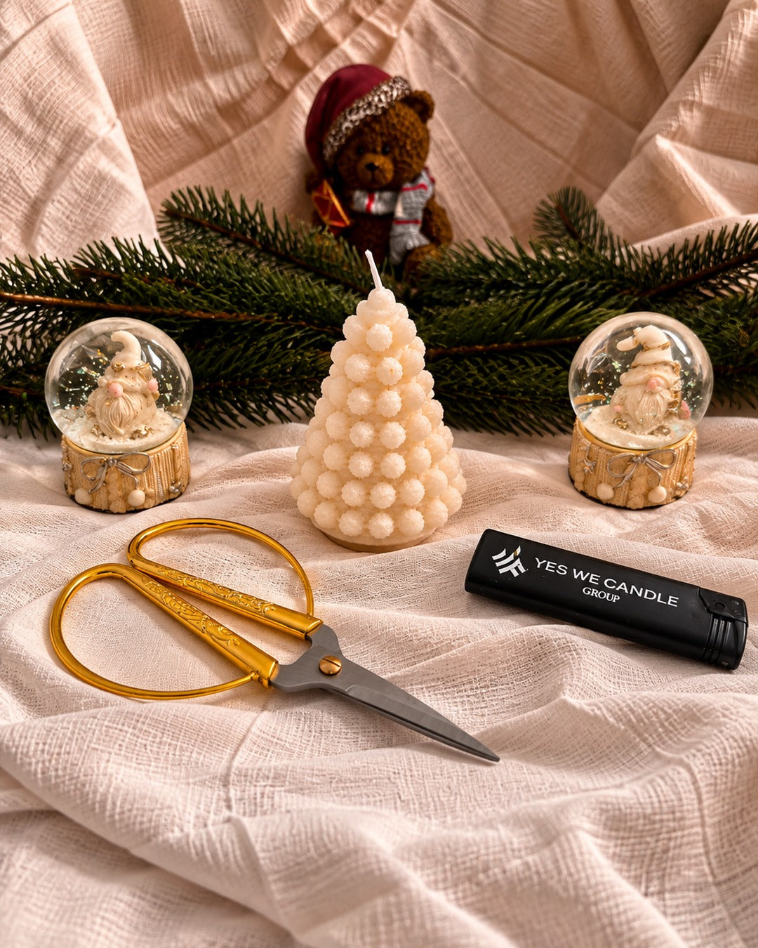 kleine Weihnachtsbäume - Weihnachtsbaumkerze