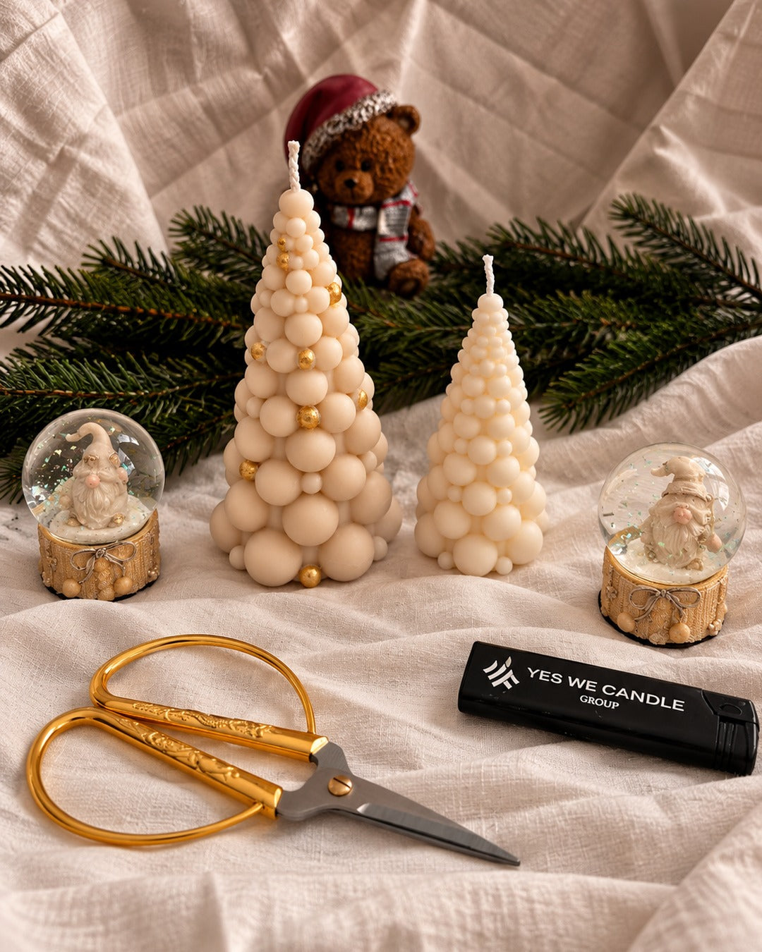 Weihnachtsbaum Kerze 'Bubble' Set