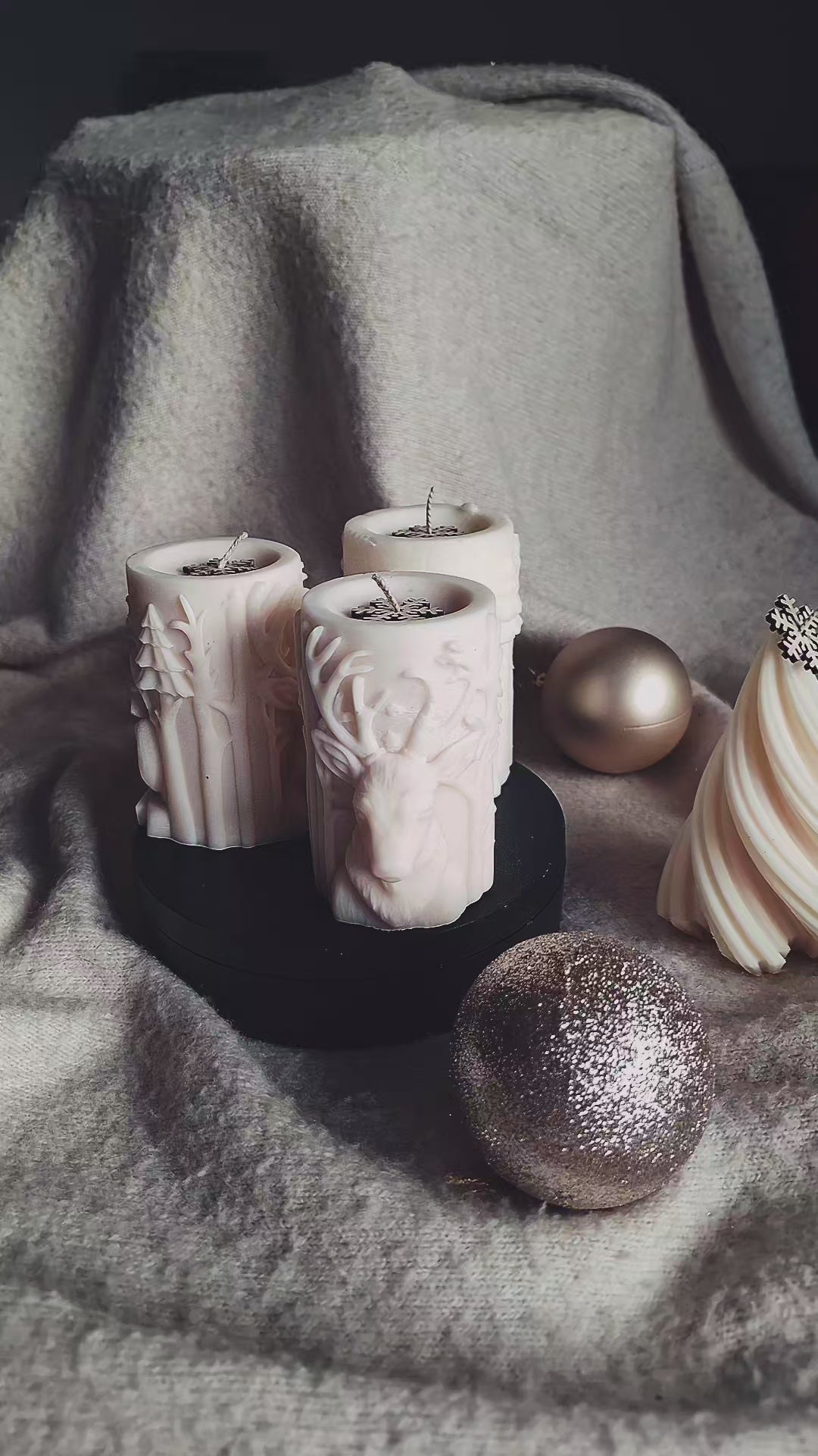 Hirsch Motiv Kerze - Weichnachtskollektion 2025